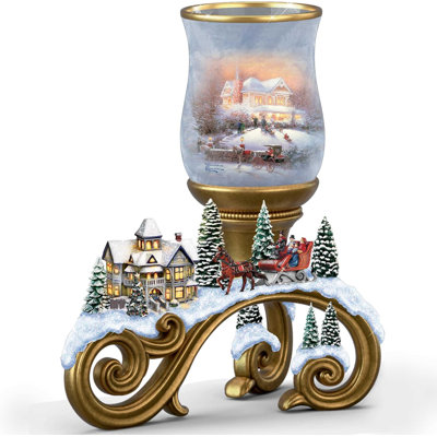 Bougie de Noël victorienne Thomas Kinkade