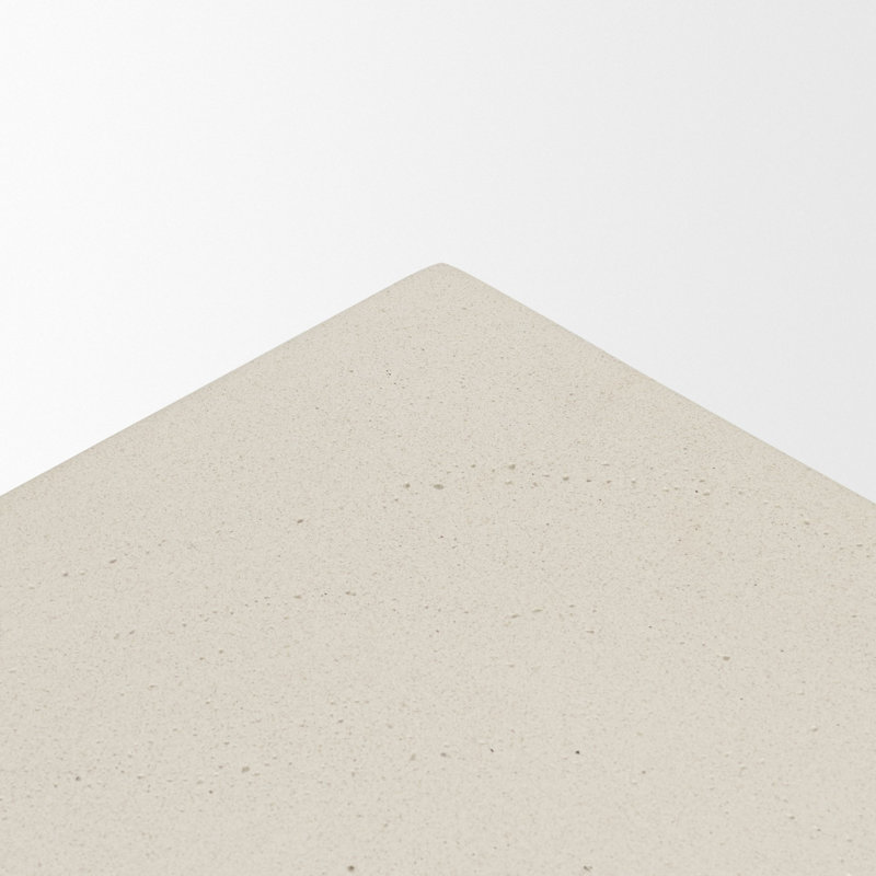 Bunda Square Sculptural Stone Finish Accent Table