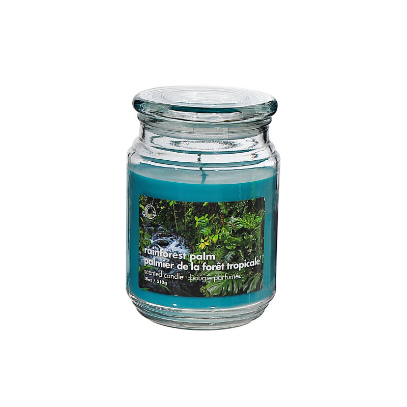 Pot parfumé 18 oz avec couvercle en verre - Ensemble de 2