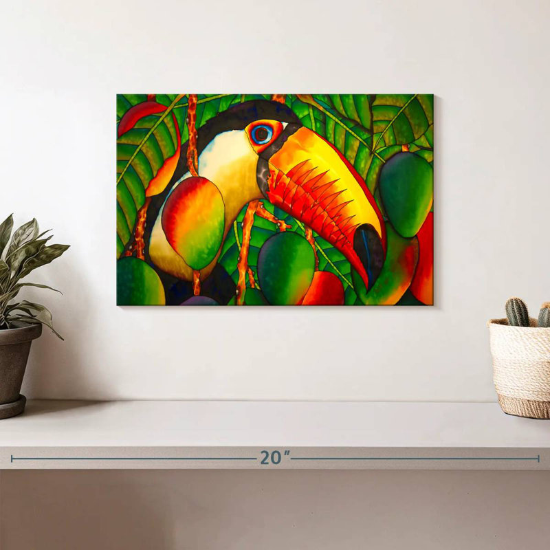 Paradise Toucan, 8" H x 12" W