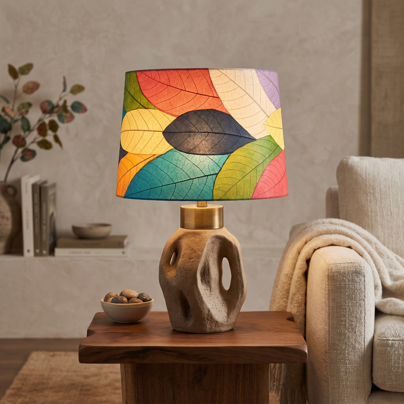 Abat-jour tambour conique 16 pouces Eangee, Multicolore
