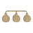Amileigh 3 Light Antique Gold Leaf Vanity Sconce-121436191