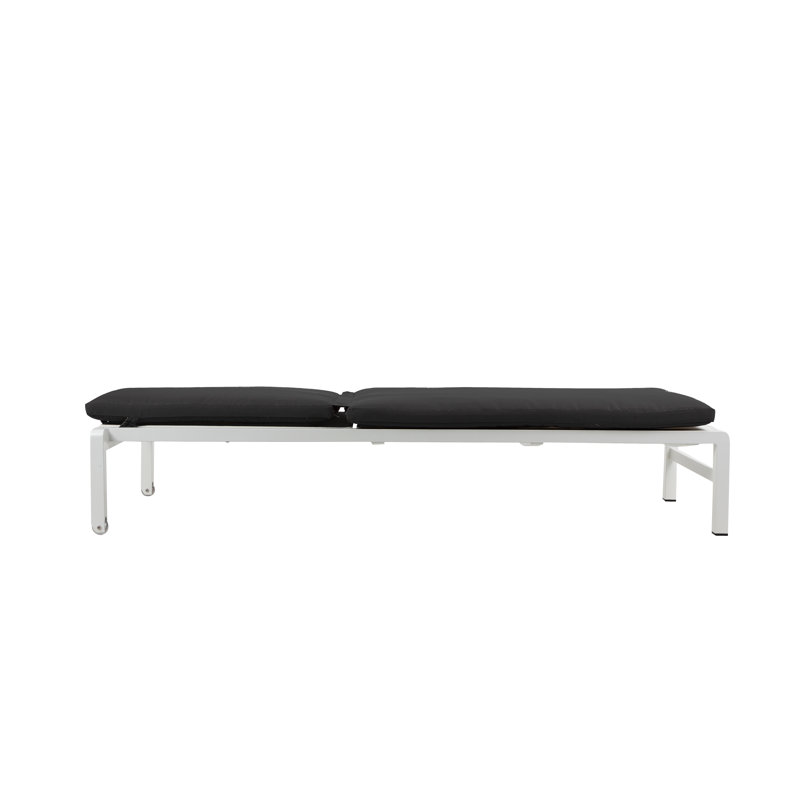 Coussin de chaise longue d'extérieur 3 po Pangea Home Sally, Noir