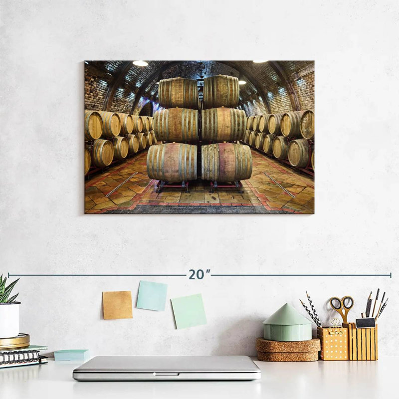 Yarlin Wine Cellar Barrels, 8" H x 12" W