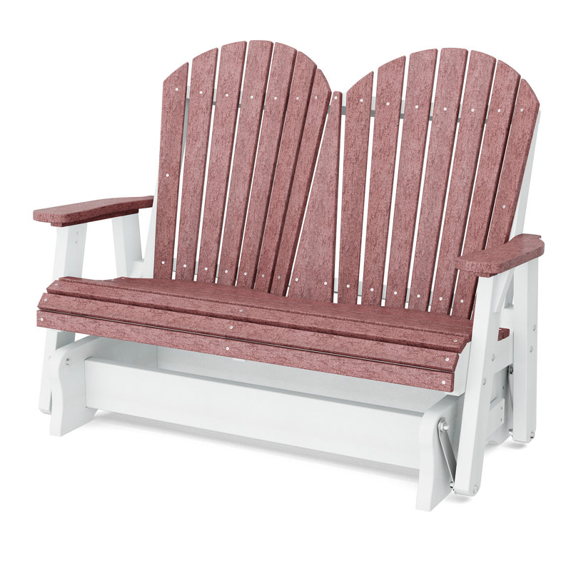 Fauteuil oscillant double Heritage, Cerisier / blanc
