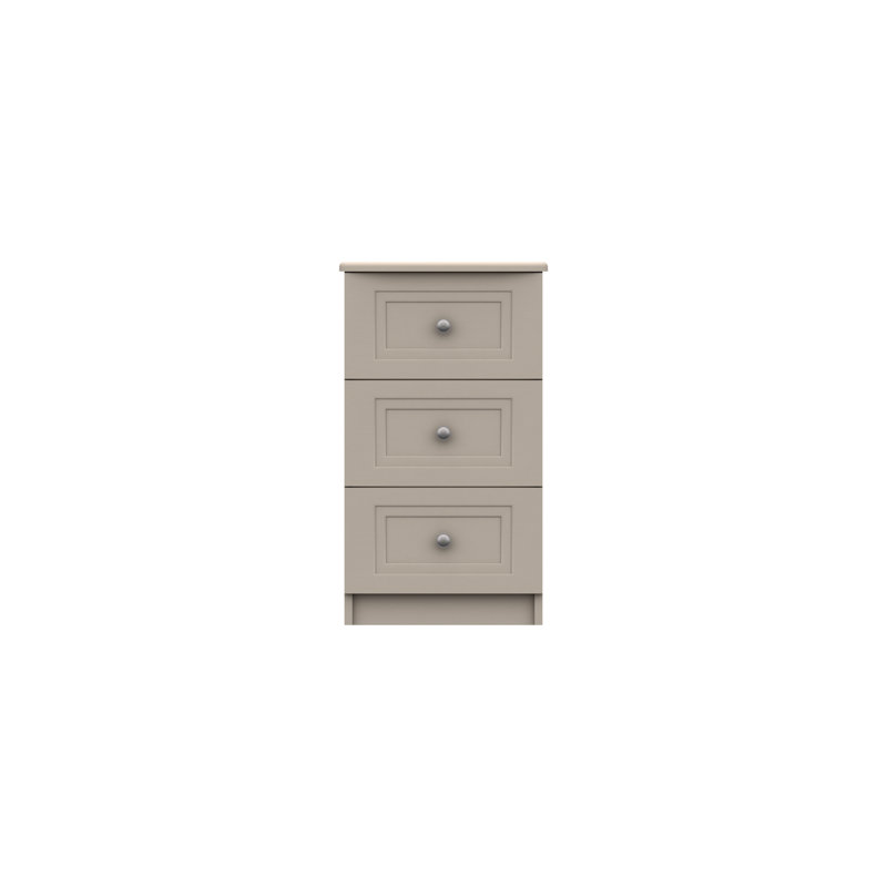 Adnan 39.8cm W Solid + Manufactured Wood Bedside Table, Fired Earth