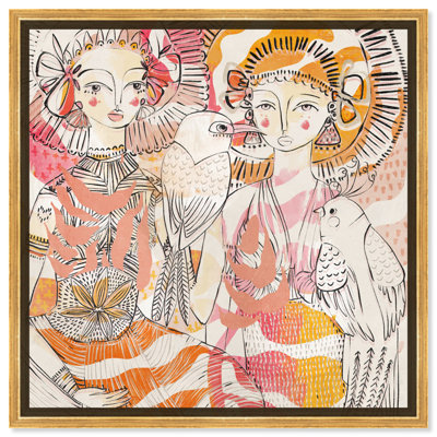 «Friends Friends», art mural boho par Art Remedy