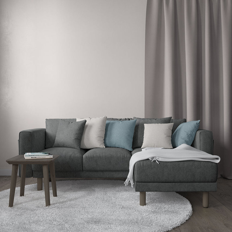 Tissu en chenille Abbeyshea Hawthorne par The Yard, Anthracite