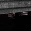 Buffet noir antique avec poignées dorées pour la vie - rétro minimaliste, tablettes réglables minimalistes noires, poignées, séparateurs