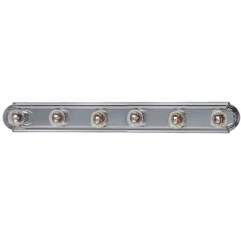 Carder 6 - Light Dimmable Bath Bar, Satin Nickel
