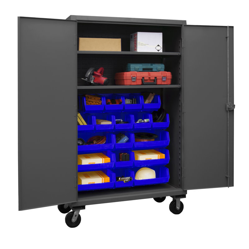 Single Storage Cabinet ( 80'' H x 48'' W x 24'' D), Blue