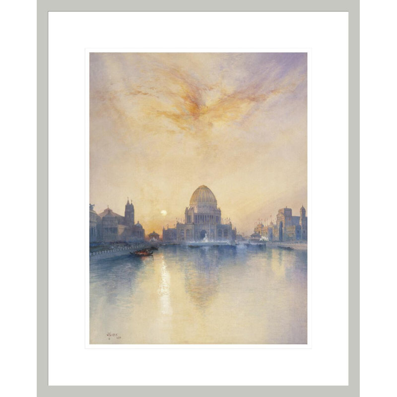«Chicago World's Fair» par Thomas Moran, impression giclée encadrée, 21.75" H x 17.7" W