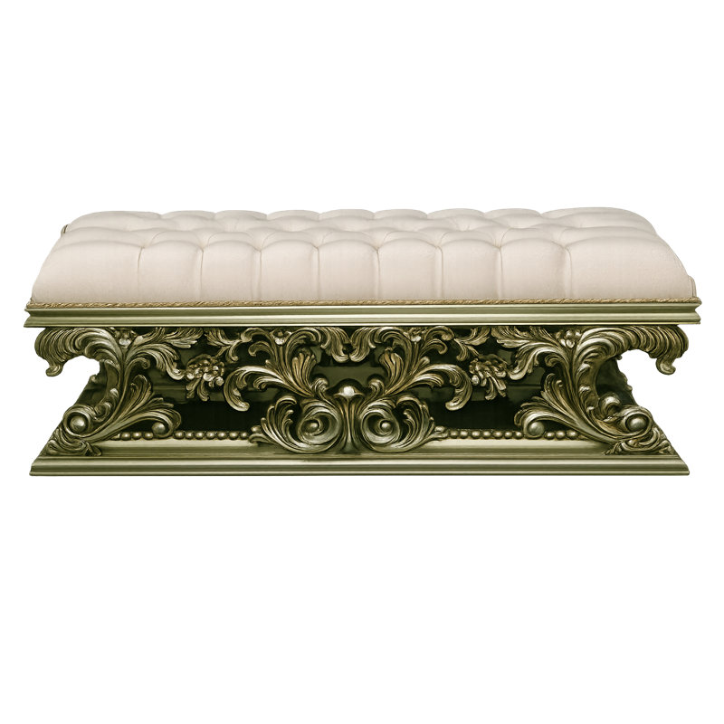 Grand banc sculpté Platine
