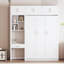 Lit escamotable polyvalent peu encombrant avec rangement intégré et bureau pour toutes les maisons