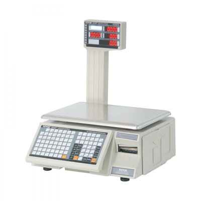 Electronic Price Computing Scale, 66 LB Digital Deli Weight Scales, LCD & LED Digital Commercial Food Fruit Meat Produce Counting Weight, for Retail S