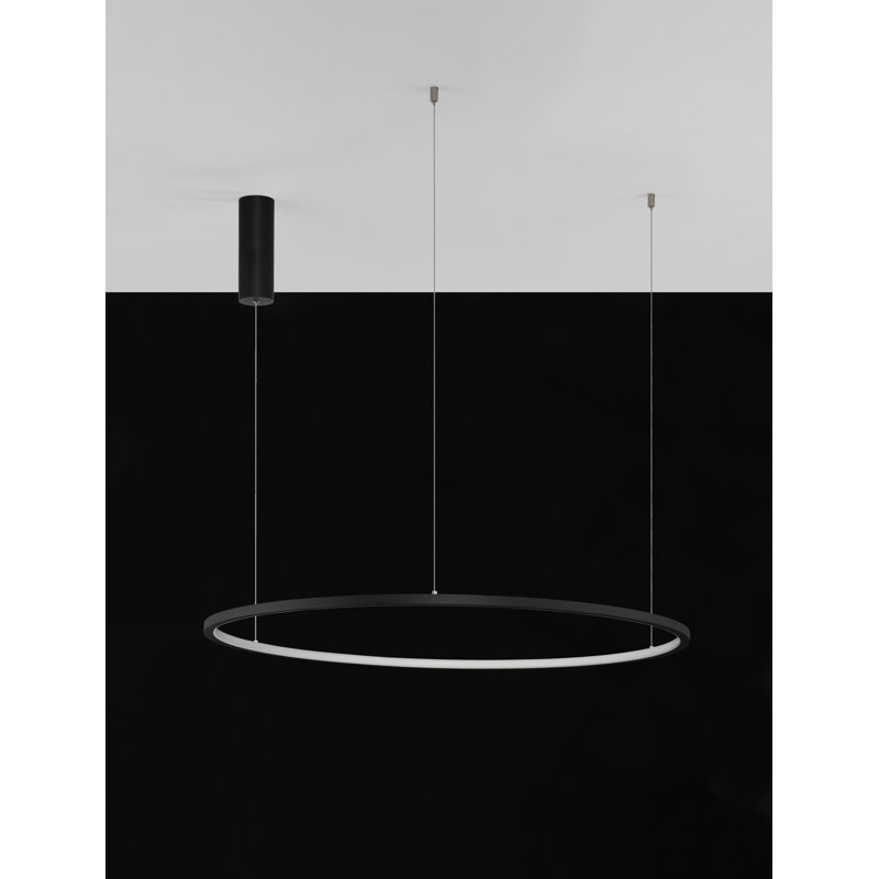 1 - Light Black LED Unique/Statement Pendant