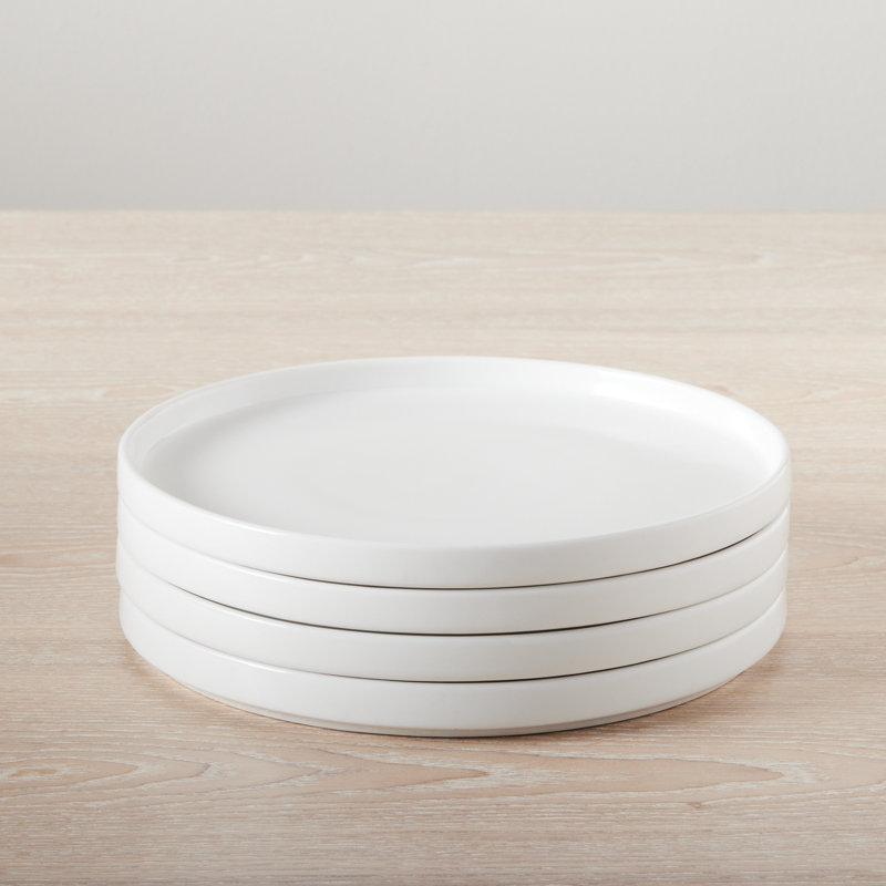 Assiette à salade Izie, Blanc