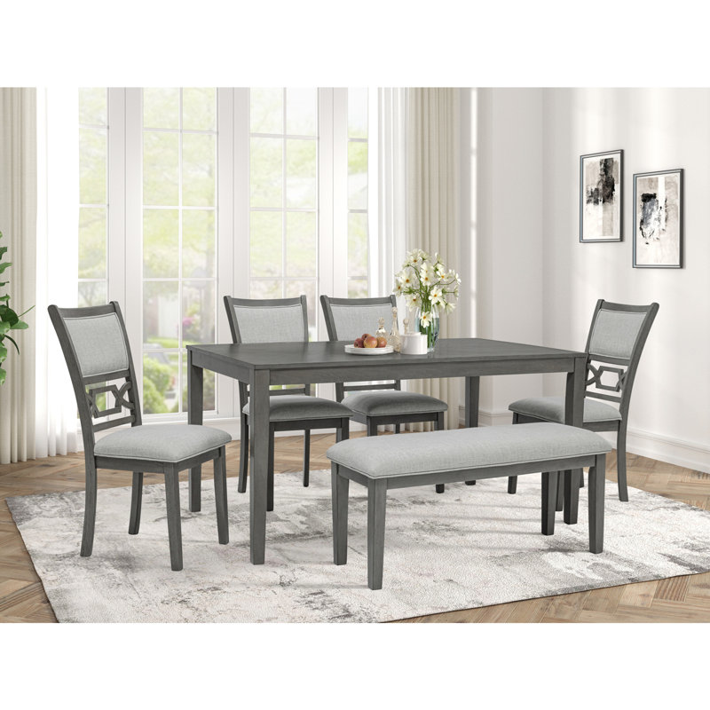 Dining Room Furniture 6pcs Set, Grey
