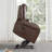 Power Lift Recliner – Massage & Heat, Lay Flat Leather, USB, Cup Holders, Power Headrest, Independent Backrest, Dark Brown-1009350251