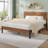 Queen Bed Frame With Wood Headboard And Footboard, Heavy Duty Platform Bed With Under Bed Storage, No Box Spring Needed