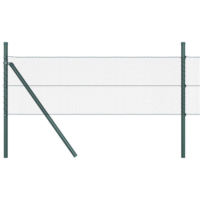 Hexagon Fence Steel, Grey, 40cm H x 5000cm W