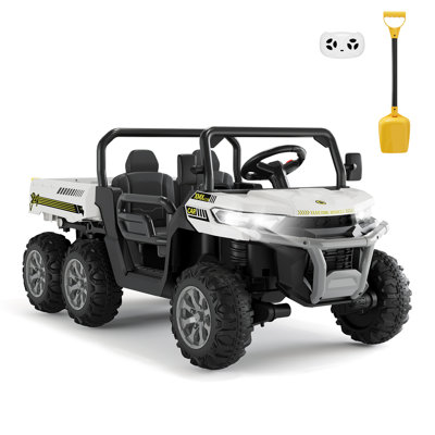 24V Kids Ride on Dump Truck, UTV Electric Vehicle with Remote Control