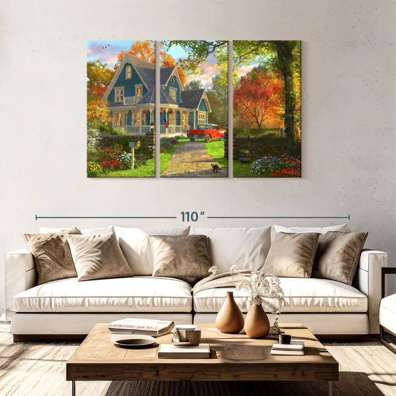 September Home, 48" H x 74" W