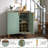 Teaire 31.6'' Modern Coffee Bar Cabinet with Wine Racks and Storage Drawer-31987680