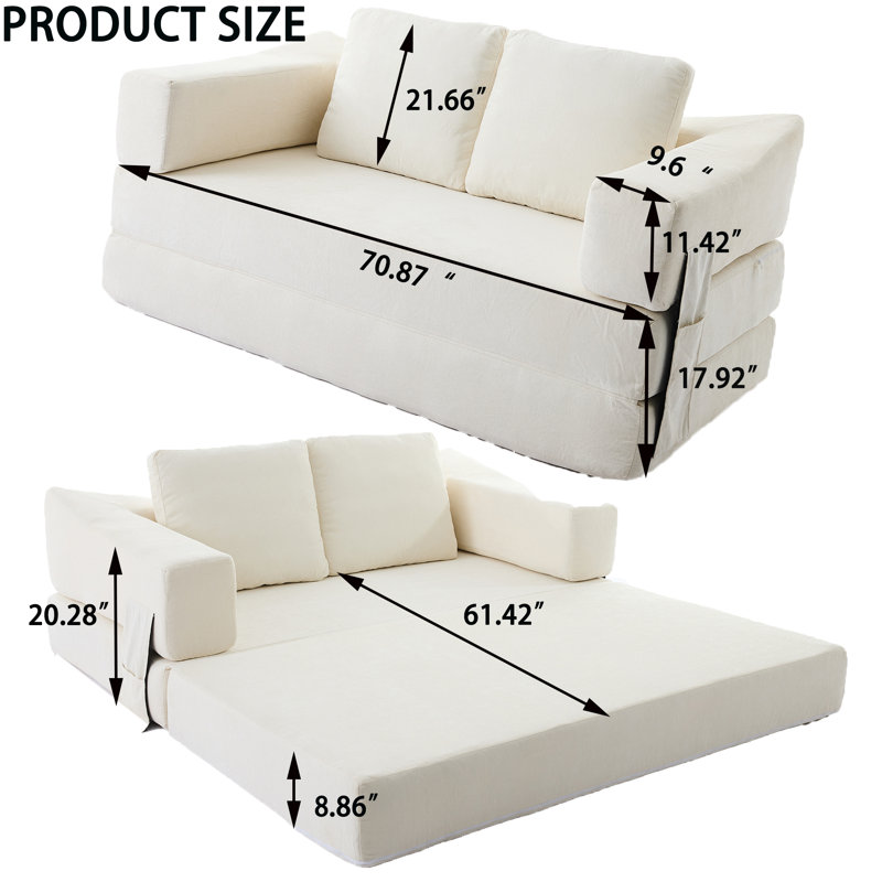 Canapé Hermgenes DIY, Tissu blanc