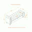 Banc de rangement 64,5 po InchNails-2076518080