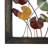 Metal Floral Multi Colored Wall Decor with Black Frame Set