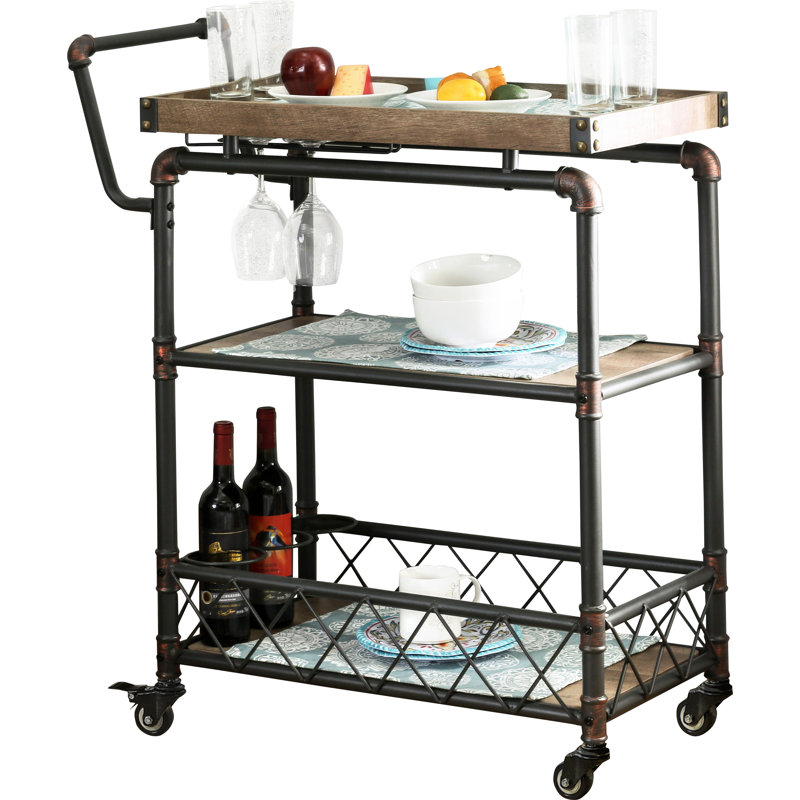 Avenal Metal Bar Cart