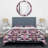 Pink Floral Patchwork - Abstract Duvet Cover Set - Microfiber Polyester-568524884