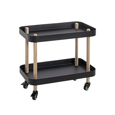 Side table on castors
