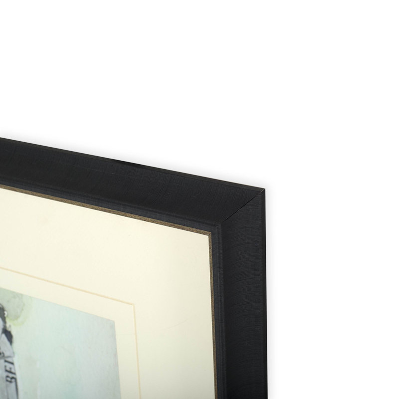 After the Bubbly II by Samuel Dixon a Hand Embelished Textured Framed Art Print Matted under Glass