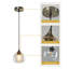 Luminaire suspendu moderne à 1 lumière pour îlot de cuisine Aarunya-1844755204-1844755202