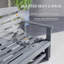 Banc de patio, banc oscillant d'extérieur, banc coulissant de causeuse