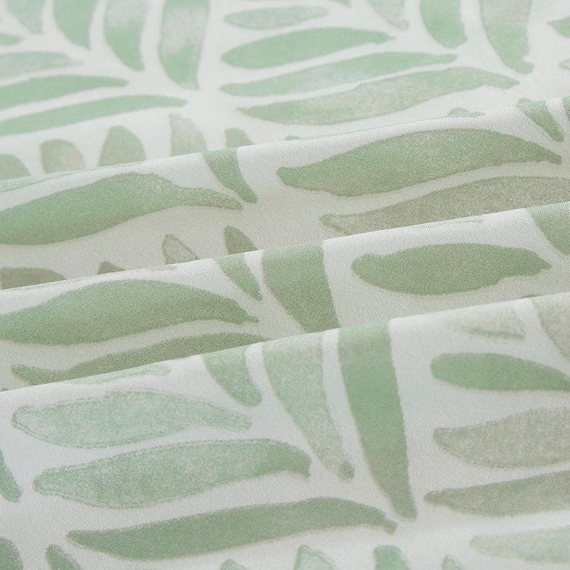 Medina Printed Floral Curtain Set