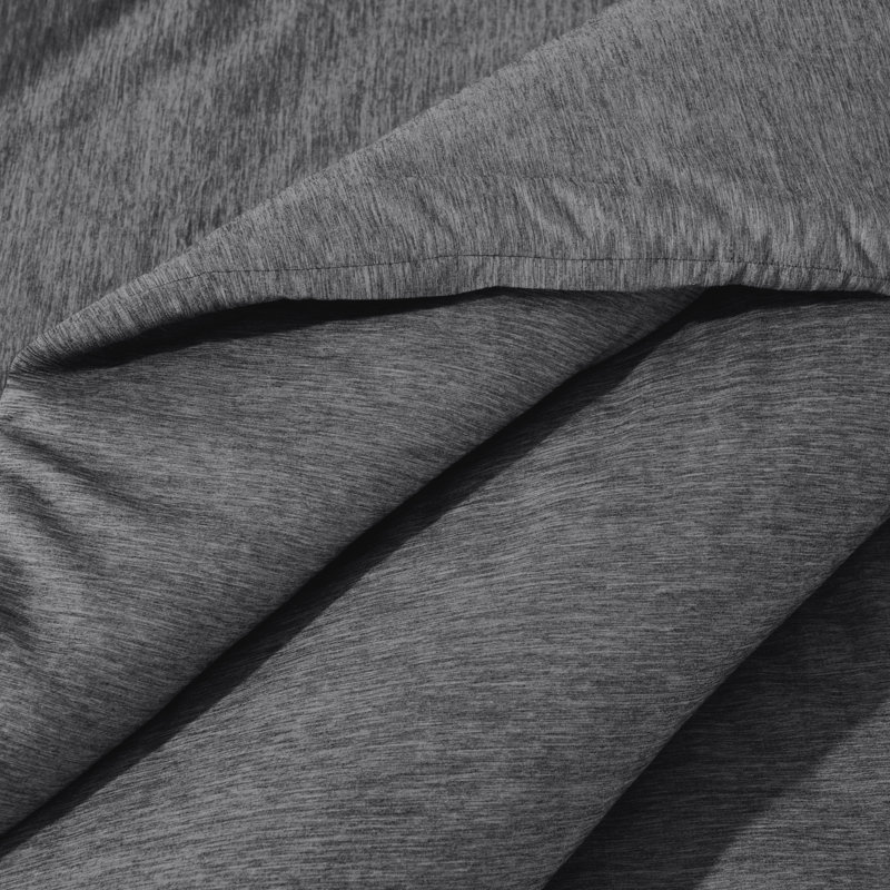 Ensemble d'édredon chiné Bare Home - ultra doux - duvet d'oie - chaleur toutes saisons, Gris Heather