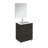 23.6'' Single Bathroom Vanity with Ceramic Top with Mirror-46357553