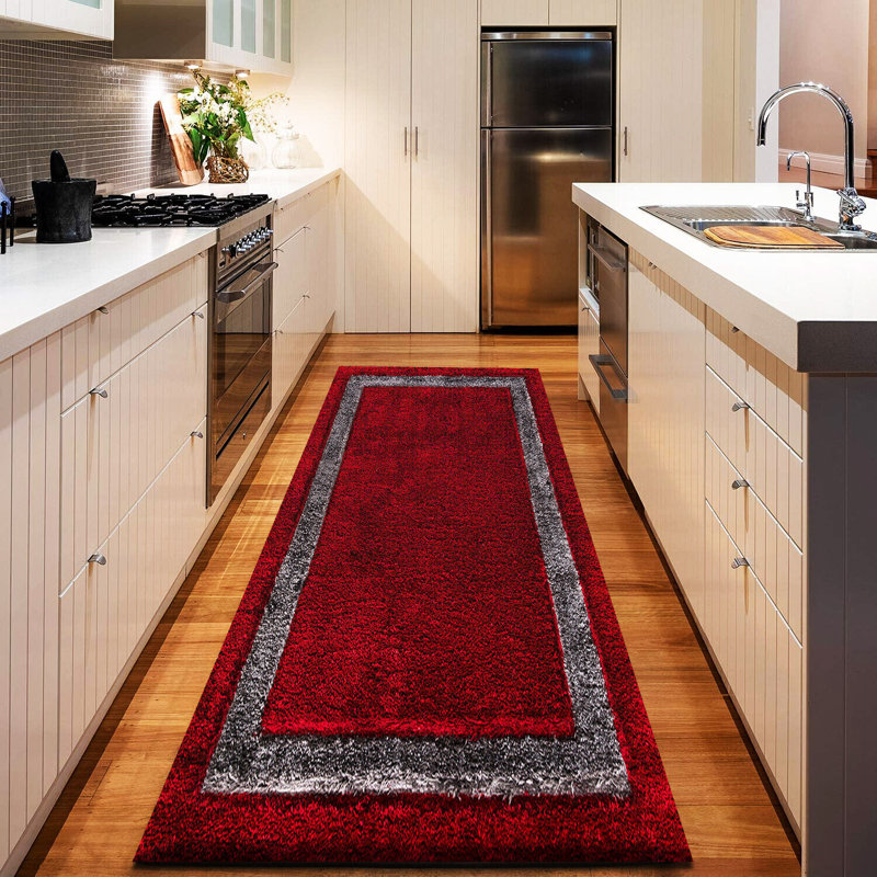 Wyomissing Solid Colour Area Rug, Runner 60 x 220cm