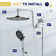 High Pressure 10" Rain Shower Head with Handheld Spray Combo