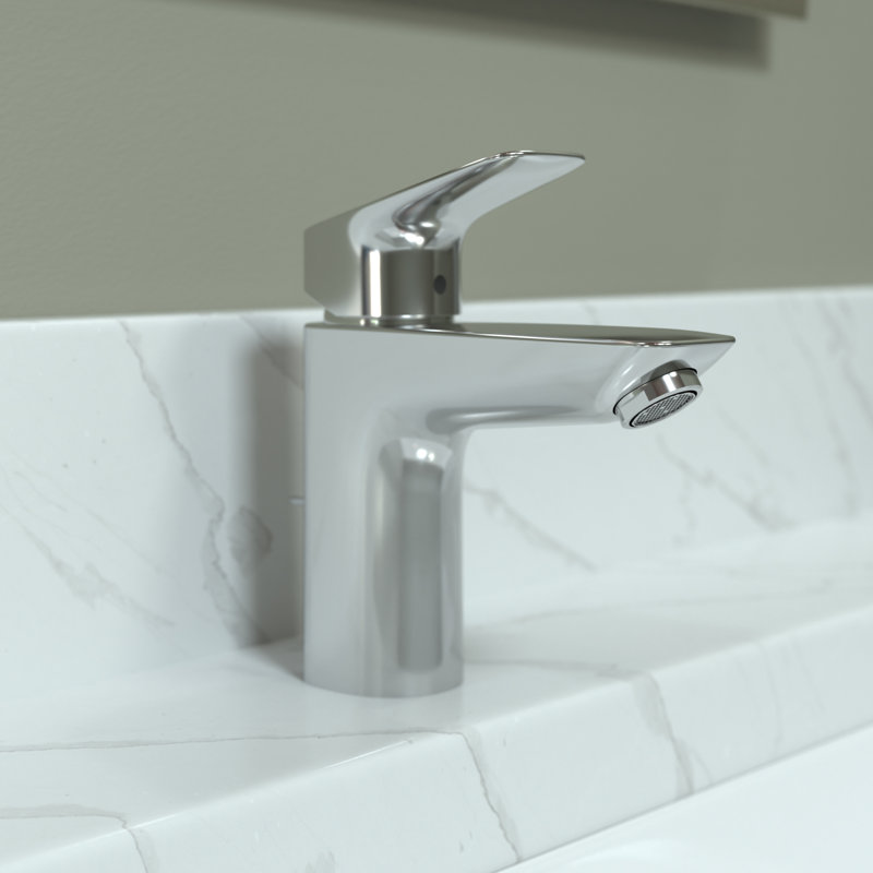 Logis Single Hole Bathroom Faucet with Drain Assembly, Chrome