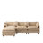105-Inch Modular L-Shaped Sectional Sofa With Ottoman, Soft Chenille Upholstery And Spacious Seating For Living Rooms-535151105