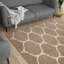 Myshaggy Collection Rugs Trellis Design in Beige-1809958111