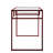 Metal Sled Base Writing Desk With Red Finish And 5mm Glass Top Storage Clear Work In Frame