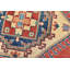 Tapis oriental rouge en laine noué à la main Nabeel