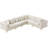Iza Velvet L-Shaped Sectional Reversible-82749522