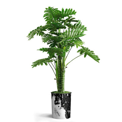 Plantes artificielles artificielles en pot Philodendron artificiel d'intérieur et d'extérieur