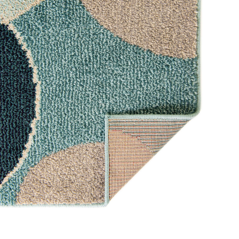 Tapis bleu Dews, Tapis de couloir 2 pi 7 po x 10 pi